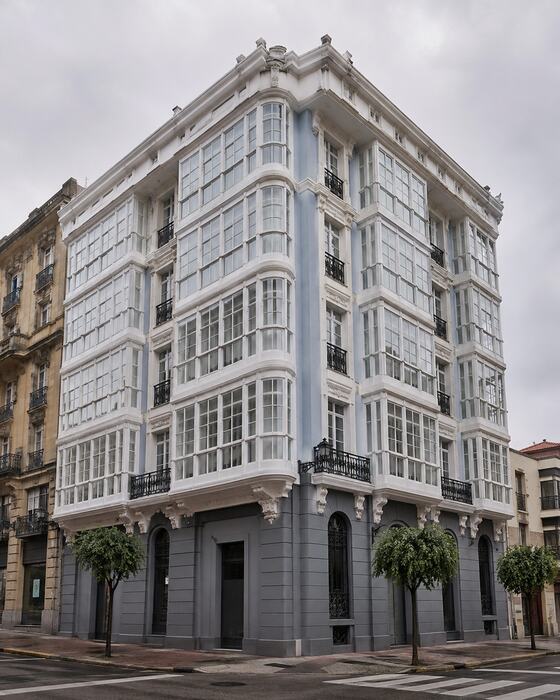 Edificio de galerías en Gijón