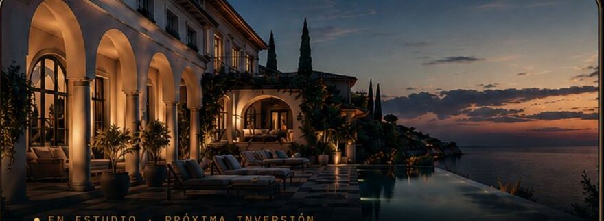 Activo residencial al atardecer
